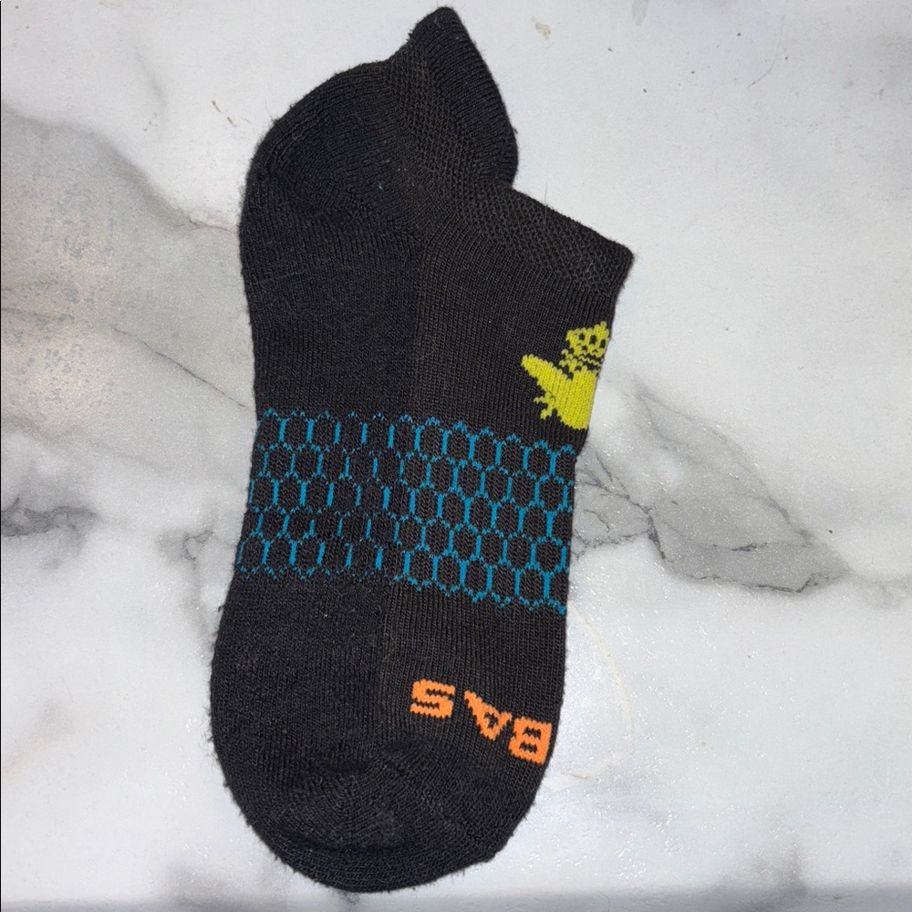 5x BOMBAS Ankle Sock Tech Unisex Small Black Honeycomb Arch Support - Picture 6 of 6